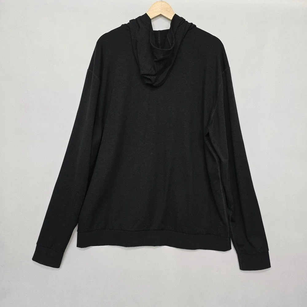Vuori Men's Size XXL Black Full Zip Coronado Hoodie Lightweight Casual Comfort